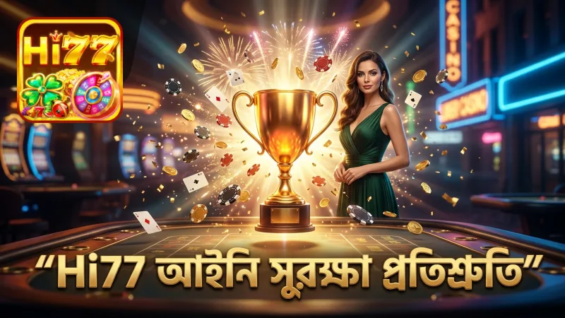 আইনি সুরক্ষা ও দায়িত্বশীল জুয়ার জন্য Hi77 এর প্রতিশ্রুতি।