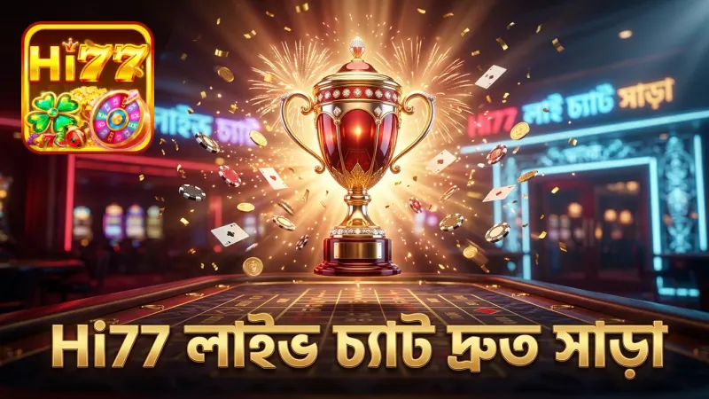লাইভ চ্যাটে Hi77 সাপোর্টের ১ মিনিটের মধ্যে উত্তর পাওয়ার গ্যারান্টি।