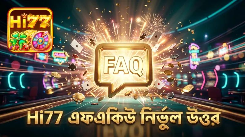 Hi77 এফএকিউতে সাধারণ প্রশ্নের নির্ভুল উত্তর খুঁজুন সহজে