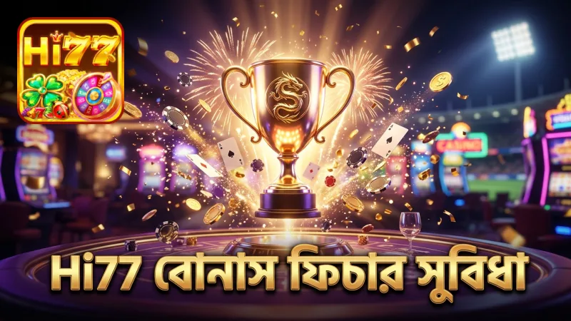 Hi77 প্ল্যাটফর্মে বোনাস ফিচার দ্রুত কার্যকর করার দৃশ্য