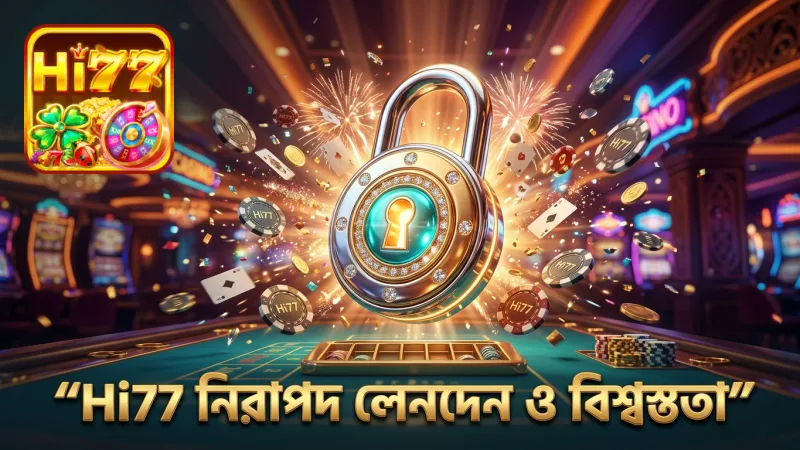নিরাপদ লেনদেন নিশ্চিত করে Hi77 বিশ্বস্ততা বাড়ায়।