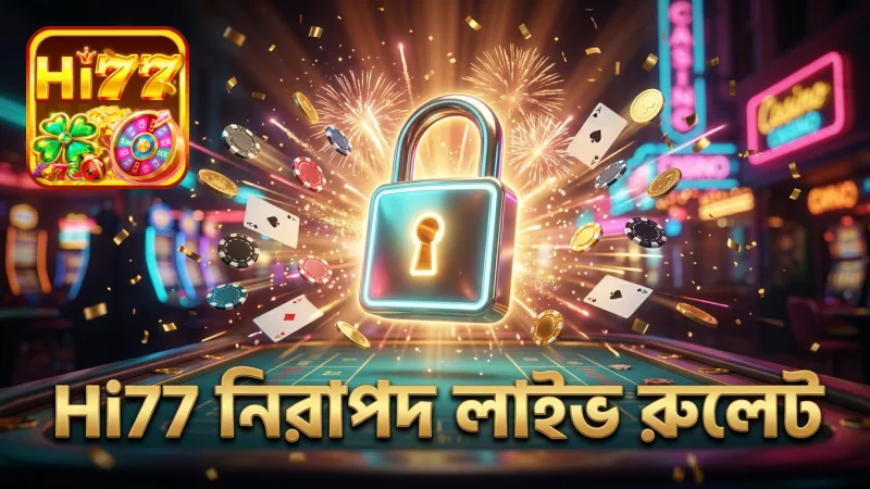 Hi77 এর নিরাপদ প্ল্যাটফর্মে স্বচ্ছ লাইভ রুলেট অভিজ্ঞতা