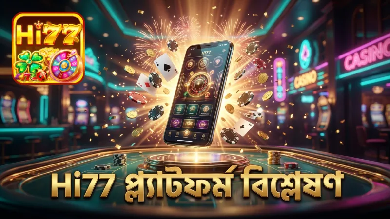 Hi77 প্ল্যাটফর্মের ইন্টারফেস ও বৈশিষ্ট্যগুলি বিশ্লেষণ।