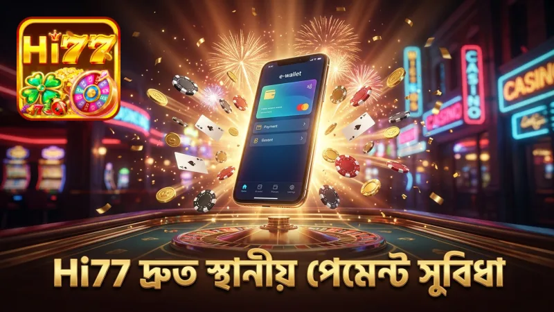 স্থায়ী স্থানীয় পেমেন্ট ব্যবস্থাপনা Hi77 প্ল্যাটফর্মে দ্রুত বোনাস নিশ্চিত করে